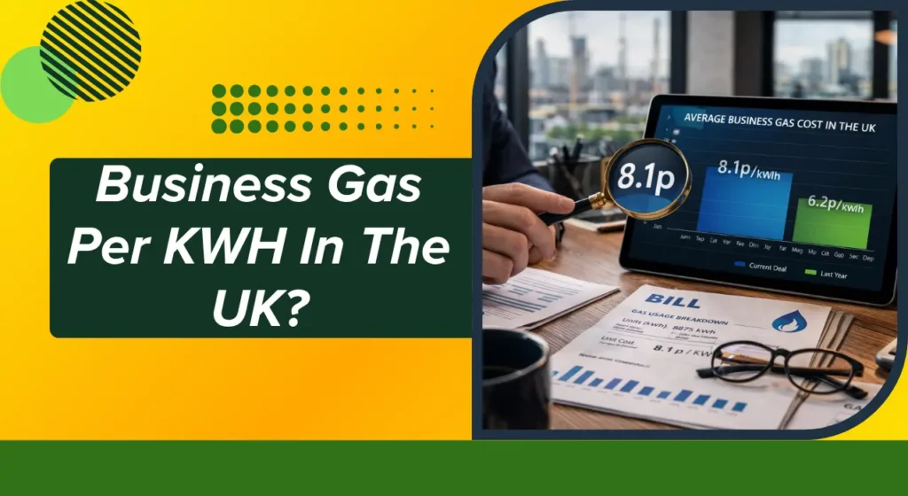 Business Gas per kWh in the UK